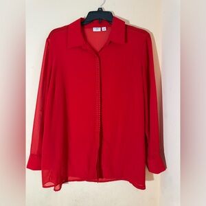 Cato Vibrant Red Blouse